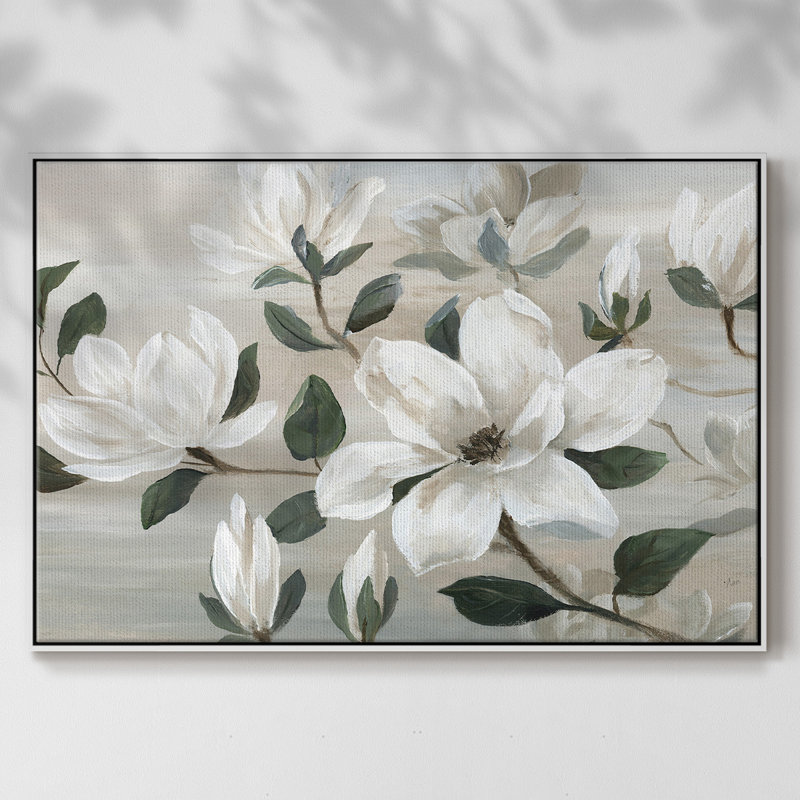 " Southern Charm ", 17" H x 25" W x 2" D, White