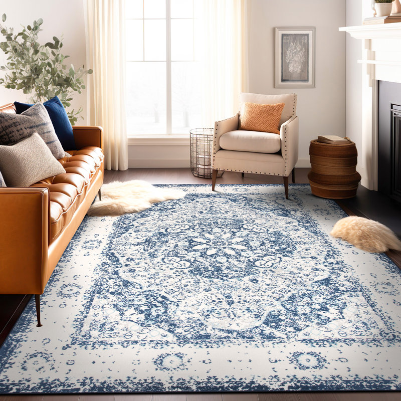 Barlow Machine Woven Oriental Area Rug, Rectangle 7'10" x 10'