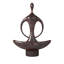 Sculpture silhouette yoga gris abstrait