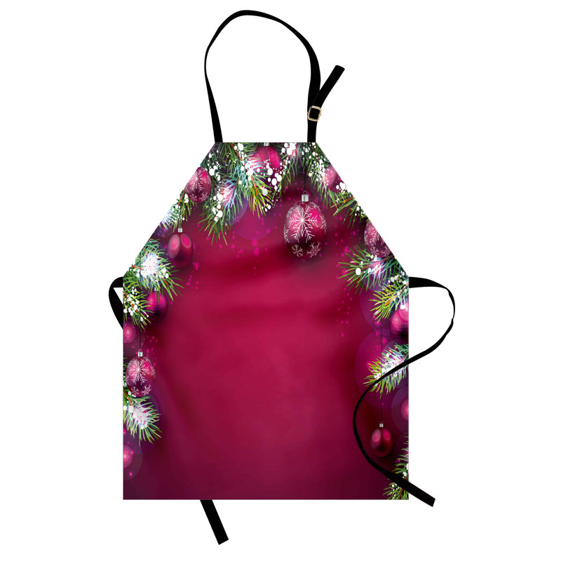 Tablier de Noël à motif floral