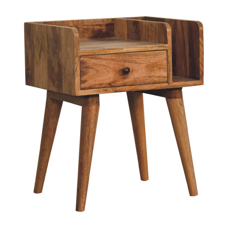 Glenhaven 45cm W Solid Wood Bedside Table