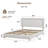 Cordoba Upholstered Platform Bed with Adjustable Headboard-2083019661-2083019663