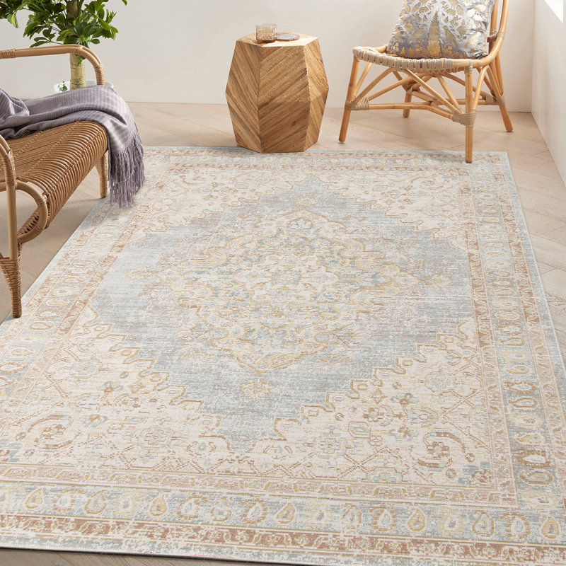 Webrook Vintage Persian Flatweave Performance Indoor Area Rug, Rectangle 7'10" x 10'6"