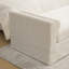 Banc de lit tapissier en chenille 90,6 po avec 2 traversins-1170517752