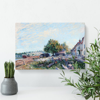 Saint Mammes Morning by Alfred Sisley - Wrapped Canvas