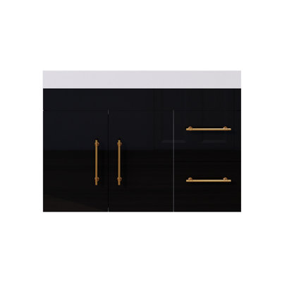 35.44'' Single Bathroom Vanity with Acrylic Top