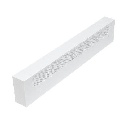 Plinthe chauffante en aluminium blanc Demi