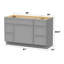 Base de meuble-lavabo simple 51 po seulement-97679223