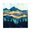 Blue Forest - Wrapped Canvas Print-444604094