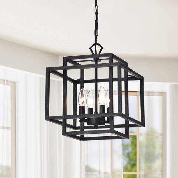 Wade Logan® Orona 4 - Light Dimmable Lantern Square / Rectangle ...