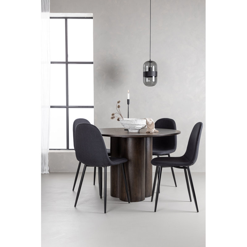 Gilchrist 4 - Person Dining Set, Brown