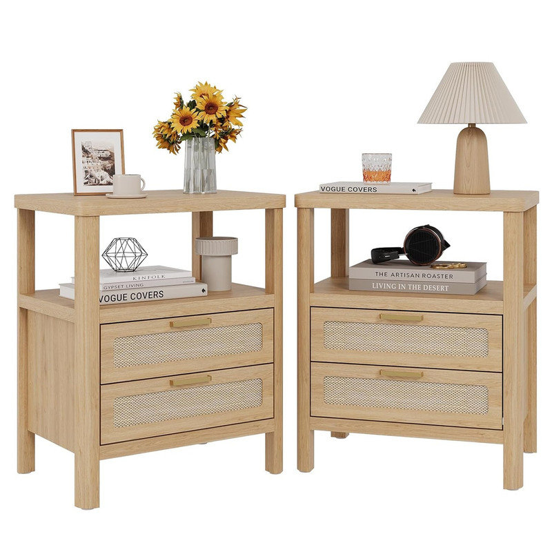 19.7cm W Manufactured Wood Bedside Table