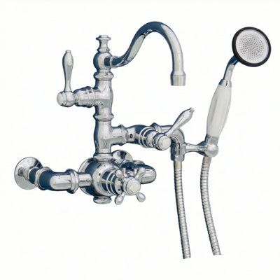 Robinet de baignoire thermostatique mural avec douchette (P1016) par Strom Living