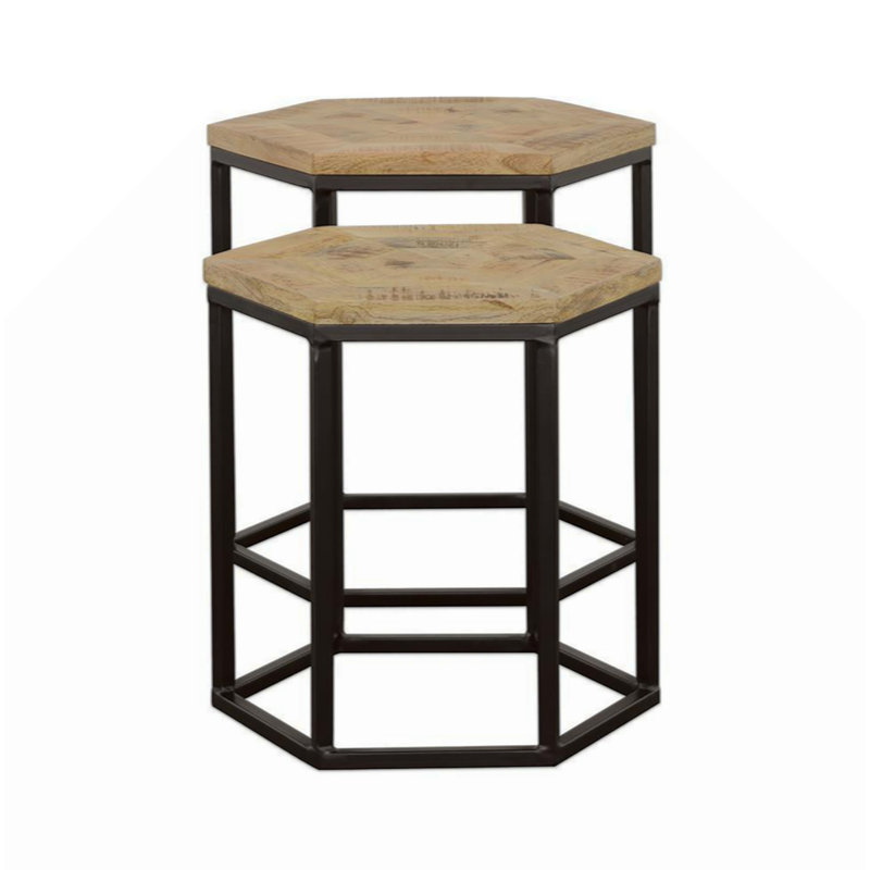 Ensemble de 2 tables gigognes
