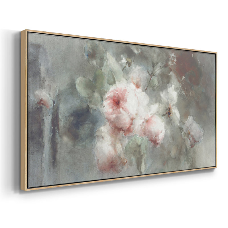 Botanical Series-CCDXCV III - Toile tendue avec châssis encadré - Prêt à être accroché, H 25 po x l 49 po, Naturel