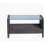Outdoor patio Furniture  Coffee Table with clear tempered glass