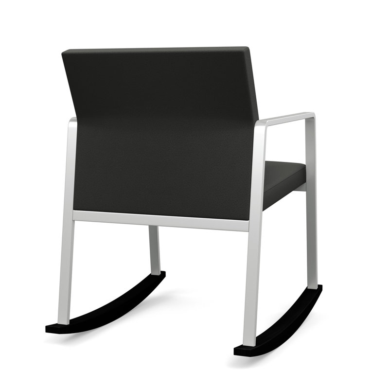 Chaise berçante Gansett, Argent, Tissu graphite Open House