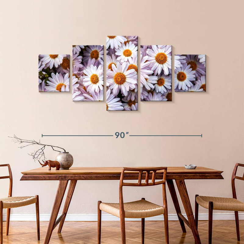 Shasta Daisies, 42" H x 92" W