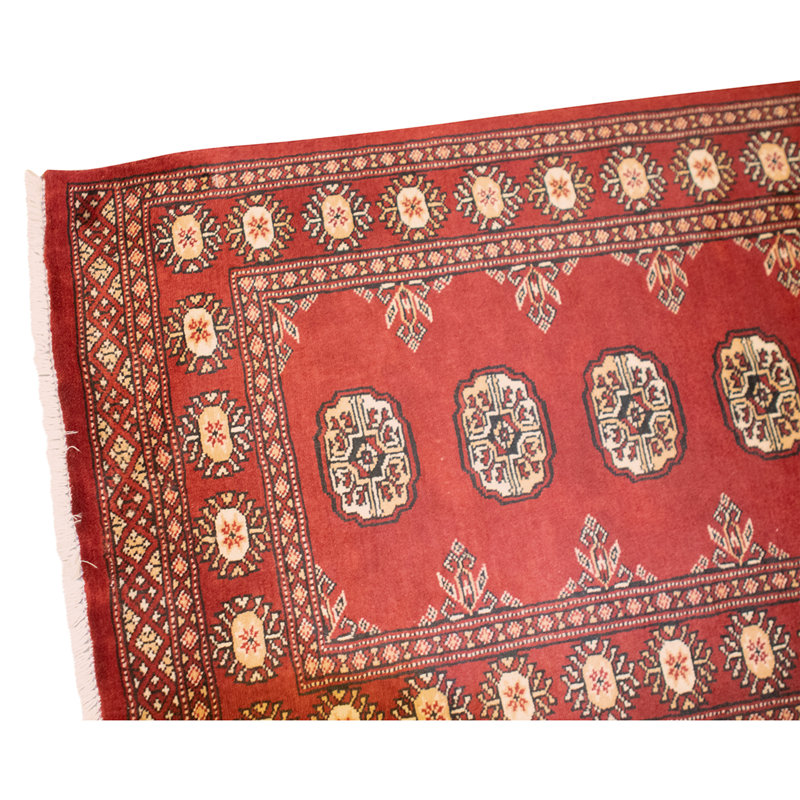 High-Quality Hand-Knotted Red Area Rug