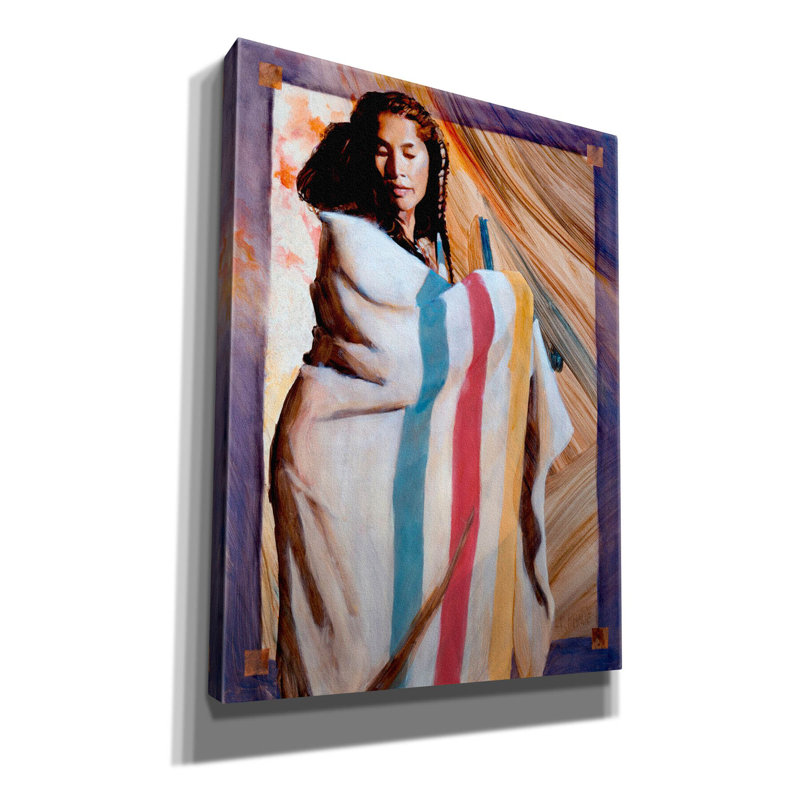 Sur toile, H 16 po x l 12 po x P 0,75 po