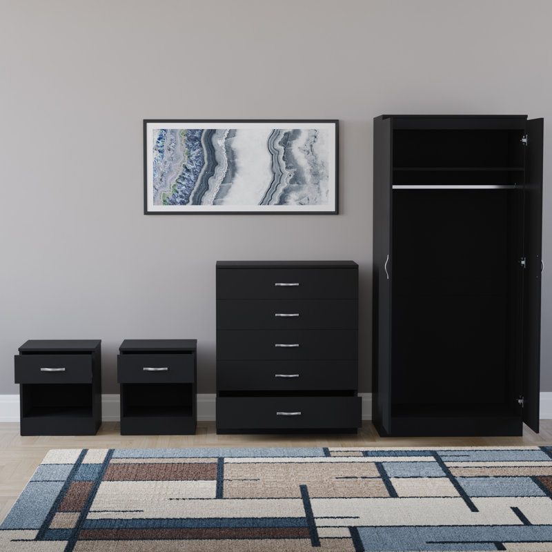 Maybery Piece Bedroom Set, Black