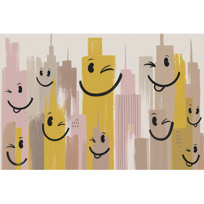 Papier peint fantaisiste Playful Cityscape