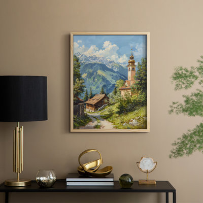 «LANDSCAPES Series CECLxxvii», reproduction d'art encadrée - bois massif