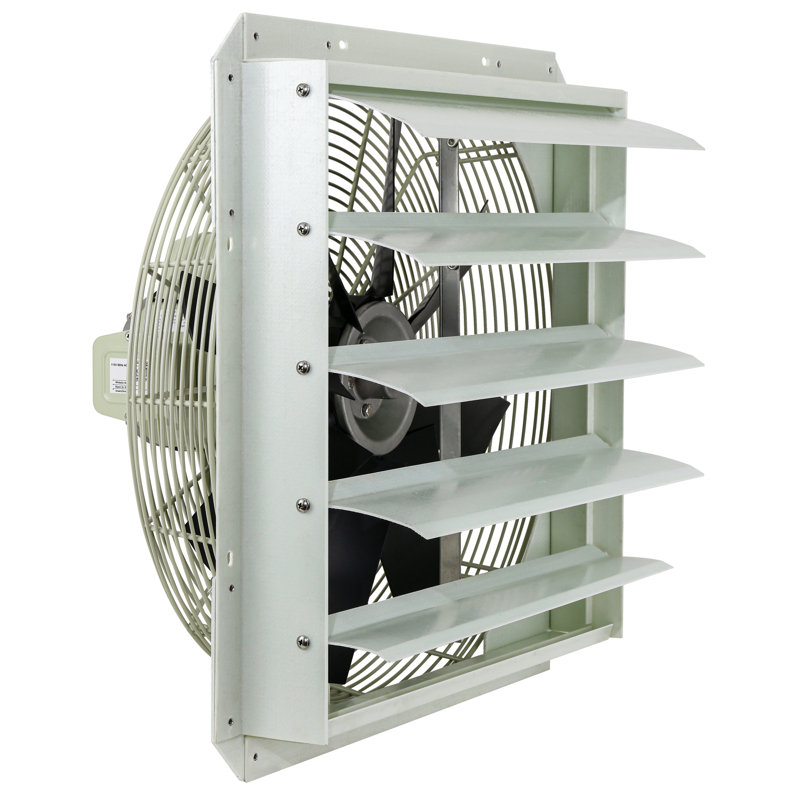 Iliving 18-Inch Corrosion Resistance Shutter Exhaust Fan, Single Speed