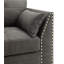 Chaise en lin gris anthracite Laurissa avec 3 coussins-1961995072