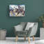 Art mural sur toile tendue - "Blue Rider" par Erin McGee Ferrell pour décoration de salon, de chambre à coucher ou de bureau - 24 x 32