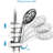 5 Inch Rain Shower & 7-spray Handheld With 26" Slide, Easy Installation, Angle-adjustable, Nozzles, Stable 1.8gpm Flow, Manual Control Bathroom : Showerhead And Adjustable, Dual Flow 1.8gpm, No Wall