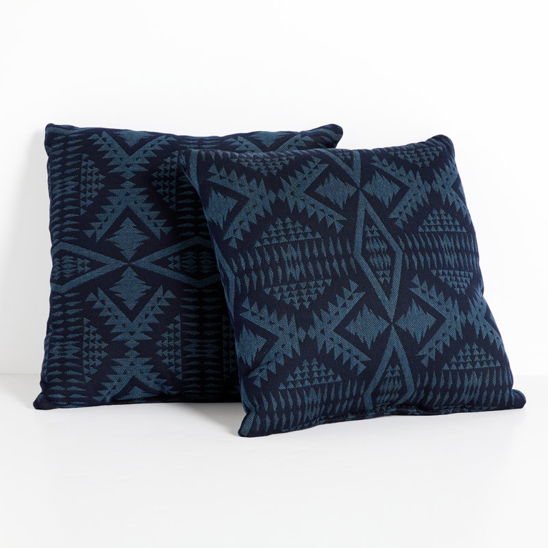Coussin Sunbrella, Bleu, H 16 po x l 16 po