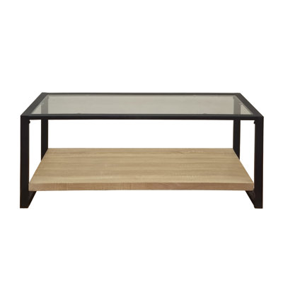 Saechao Frame Coffee Table with Storage
