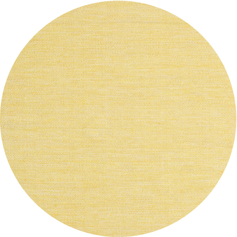 Tapis beige contemporain, Rond 8 pi