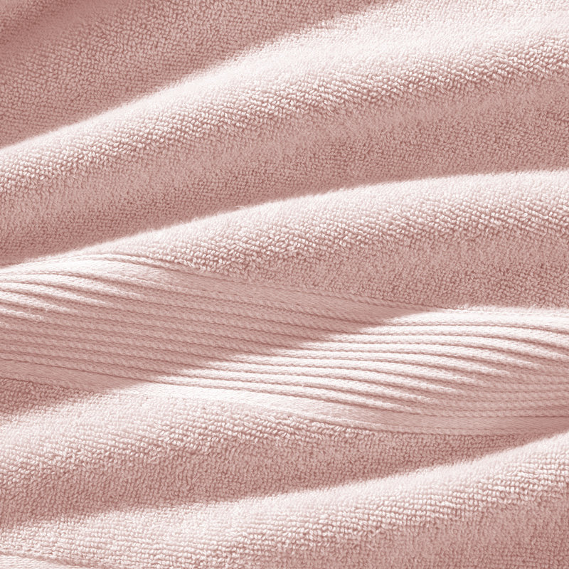 SÖMN Anti-Microbial Supima Cotton 2-Piece Bath Towel Set - Ultra-Soft, Heavyweight, Absorbent, Pink