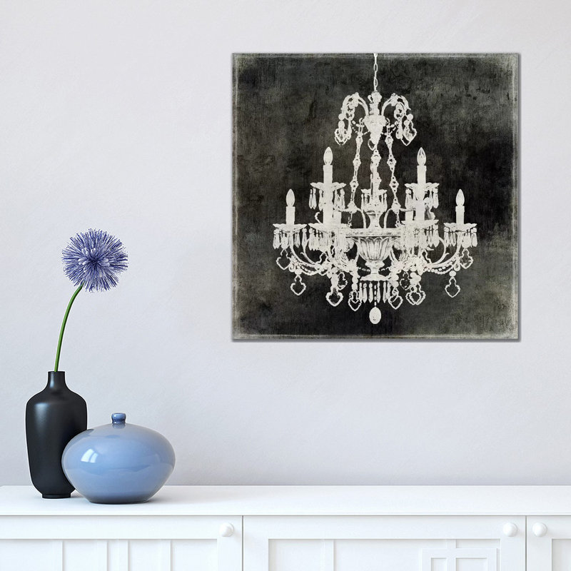 Chandelier II by Oliver Jeffries - Wrapped Canvas Painting, 66.04 cm H x 66.04 cm W x 1.91 cm D