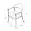 Chaise d'appoint moderne à dossier solide gris (ensemble de 2)