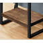 Table d'appoint polyvalente à 2 niveaux pour le côté, la fin ou la table de chevet dans le salon, la chambre à coucher, idéale pour le placement de la lampe et l'affichage décoratif