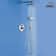 Rainfall Complete Shower System with 5-Setting Handheld Shower and Rough in Valve