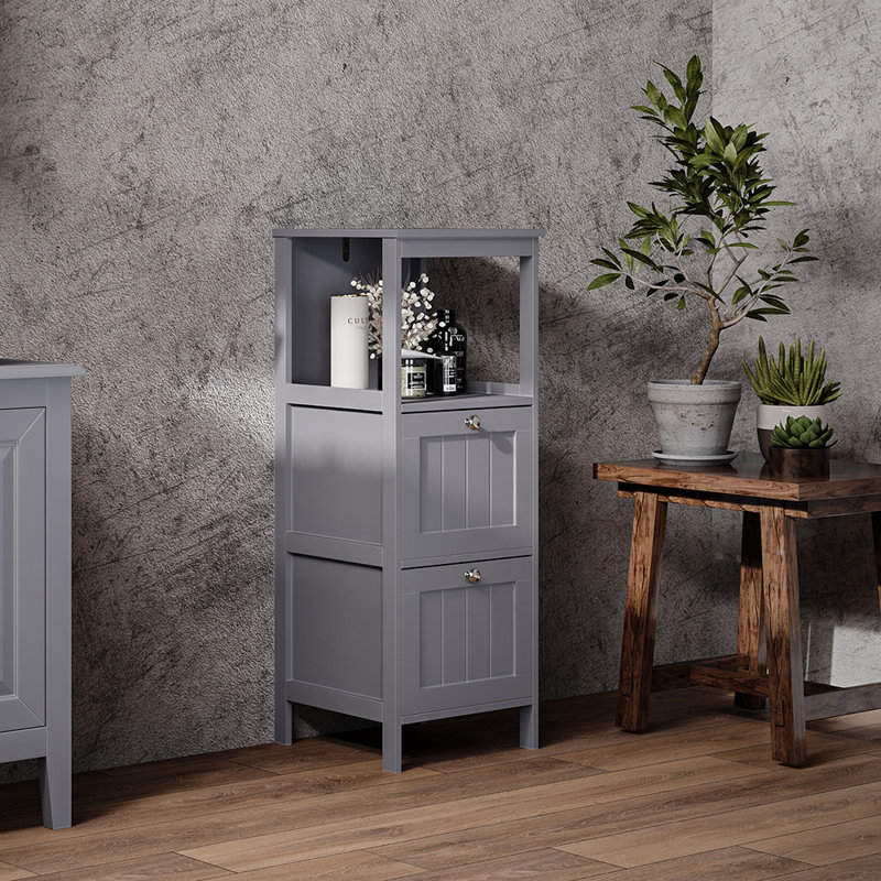 Huber Freestanding Bathroom Cabinet, Grey