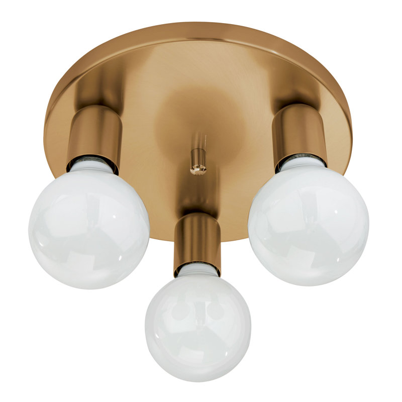 Parma Semi Flush Mount, Antique gold