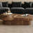 Walnut Cloud Minimalist Coffee Table