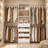 74" To 116" Width Adjustable Closet Organizer With 4 Drawers & 4 adjustable Rods-1630863119