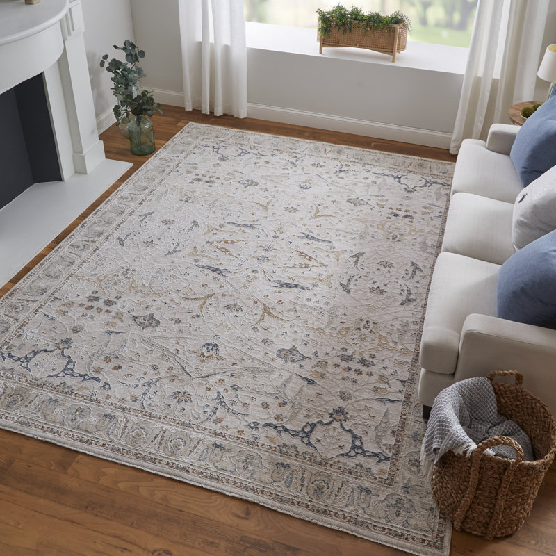 Maximiano Ikat Indoor Rug, Rectangle 7'10" x 10'3"