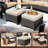 Tommy 5 - Person Patio Conversation Set with Cushions-393687633-292496035