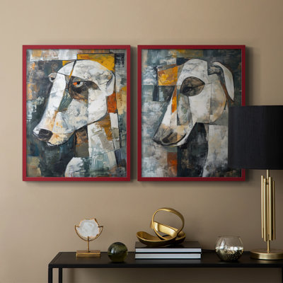 ANIMALS Series Cxxi - reproduction encadrée de qualité supérieure - prête à être accrochée - aucun clou requis - aucun clou requis