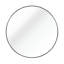 Miroir mural 36 pouces avec cadre en métal noir pour attrait pour la salle de bain - Verre HD, aluminium rouille, panneau de densité incassable, style contemporain, miroir en alliage d'aluminium, conception incassable-1488320392