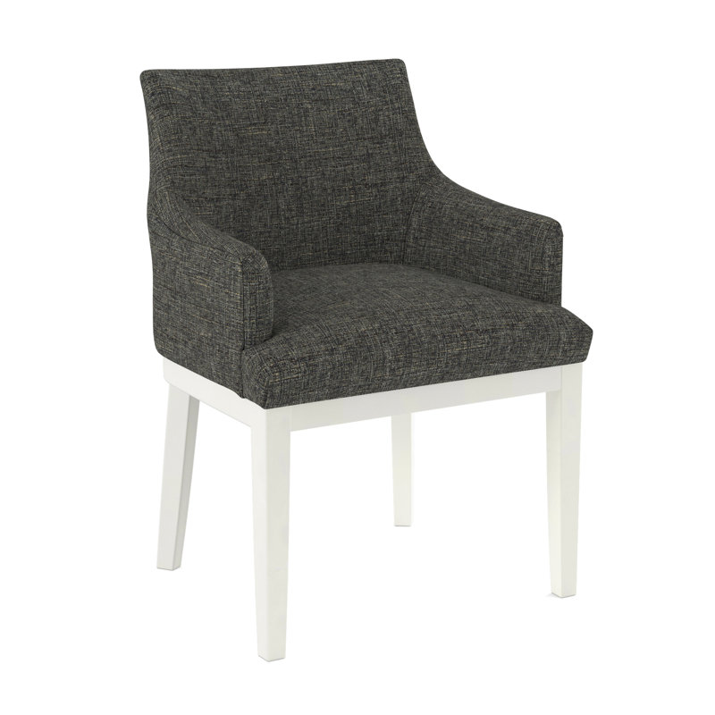 19'' H Upholstered Armchair, White, 61536-78