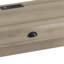 Ensemble de table de salle à manger 3 personnes avec station de charge, tabourets noir de jais, plateau en bois aggloméré brun, 60,24 po