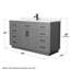 Beckett TK 60'' W Single Vanity-2073982185-2073982190-2073982164